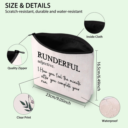 Runderful Cosmetic Bag Perfect Gift for Running Enthusiasts